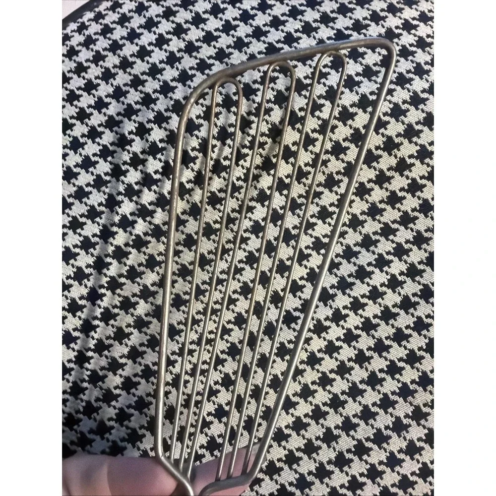 Wire Spatula Turner Green Wood Handle Primitive Farmhouse Kitchen Utensil VTG